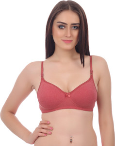 Embibo Women's Full Coverage Pink Bra