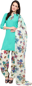 Ishin Crepe Printed Salwar Suit Dupatta Material