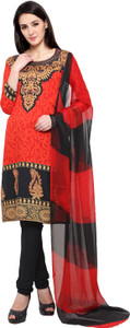 Ishin Crepe Printed Salwar Suit Dupatta Material