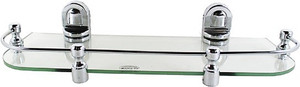 Royal Indian Craft Chrome Brackets 14 by 5 inch New Look Glass Wall Shelf