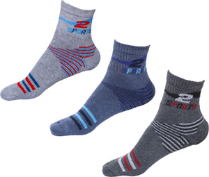 IndiWeaves Men's Printed Ankle Length Socks
