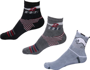 IndiWeaves Men's Printed Ankle Length Socks