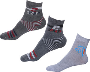 IndiWeaves Men's Printed Ankle Length Socks