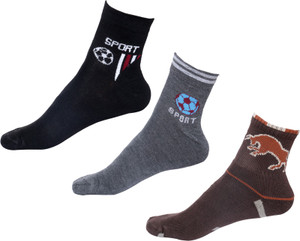 IndiWeaves Men's Printed Ankle Length Socks
