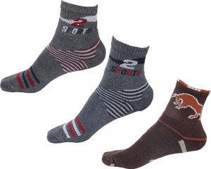 IndiWeaves Men's Printed Ankle Length Socks