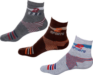 IndiWeaves Men's Printed Ankle Length Socks