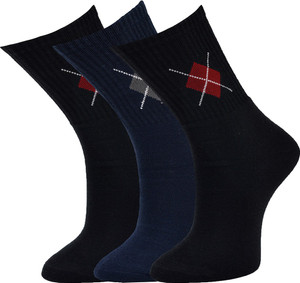 Marc Men's Graphic Print Crew Length Socks