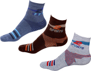 IndiWeaves Men's Printed Ankle Length Socks