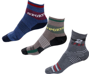 IndiWeaves Men's Printed Ankle Length Socks
