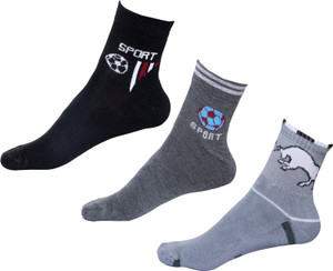 IndiWeaves Men's Printed Ankle Length Socks