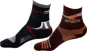 IndiWeaves Men's Printed Ankle Length Socks