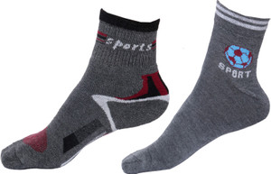 IndiWeaves Men's Printed Ankle Length Socks