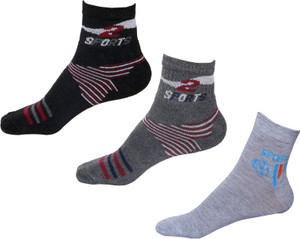 IndiWeaves Men's Printed Ankle Length Socks
