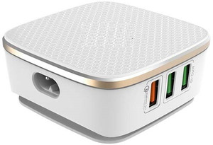 Edfigo 7Amp 6 USB Port With Qualcomm 2.0 Quick Charge Multifunction Mobile Charger