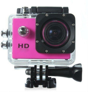 Mezire HD Action Adventure camera (05) pink 130 degree Wide angle lens Sports & Action Camera