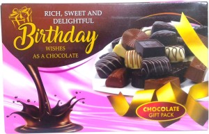 saugat traders chocolate box themed birthday greeting card(multicolor, pack of 1)