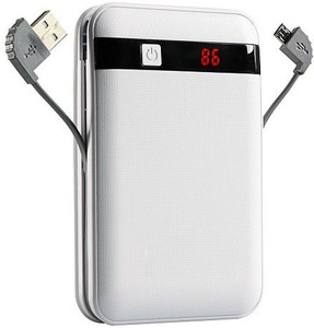 MORE Silver BLACK BOARDER 13000 mAh Power Bank