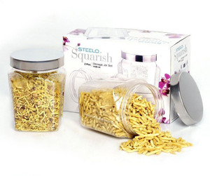 Steelo Squarish - 1100 ml Plastic Food Storage