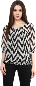 Mayra Casual 3/4th Sleeve Printed Women's Multicolor Top