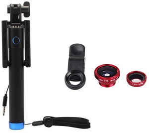 De-Techinn Selfie Stick Accessory Combo for All Smart MobilePhones