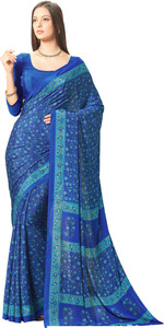 Yetnik Printed Fashion Crepe Saree