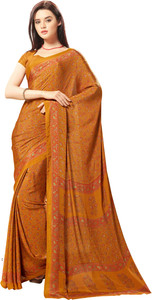 Yetnik Printed Fashion Crepe Saree