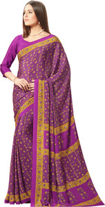 Yetnik Printed Fashion Crepe Saree