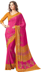 Yetnik Printed Fashion Crepe Saree