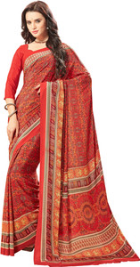 Yetnik Printed Fashion Crepe Saree