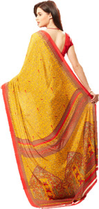 Yetnik Printed Fashion Crepe Saree