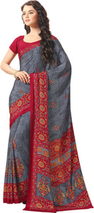 Yetnik Printed Fashion Crepe Saree