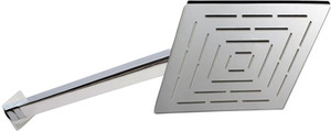 Prestige Amaze 8x8 Ultra Slim Rain Head with 15inch Arm Shower Head