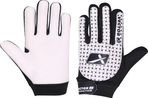 Vector X Practice Goalkeeping Gloves (M, Black, White)