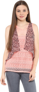 Mayra Party Sleeveless Solid Women's Pink Top
