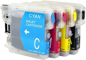 Dubaria Empty Refillable Cartridge For Brother J 125 / 415 / 615 Printers Compatible With Brother LC 39 - Small Multi Color Ink