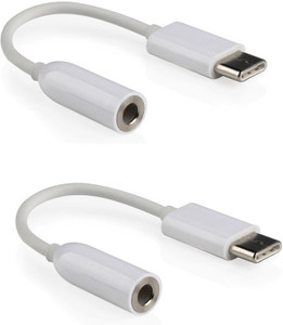 BB4 PACK OF 2 USB Type C to 3.5 mm Audio Jack Converter Cable Headphone Adapter