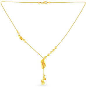 Malabar Gold and Diamonds MHAAAAABWPFT Lariat Yellow Gold Precious Necklace