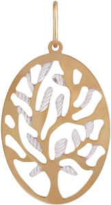TBZ TheOriginal Nature Inspired 14kt Rose Gold Pendant