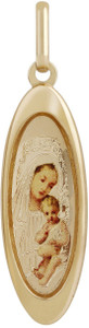 TBZ TheOriginal Mother Marry 14kt Yellow Gold Pendant