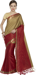 Style U Self Design, Woven Banarasi Handloom Polycotton Saree