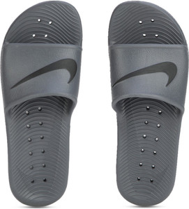 Nike kawa slide gray new arrivals
