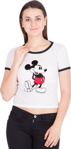 Khhalisi Casual Short Sleeve Printed Women's White Top