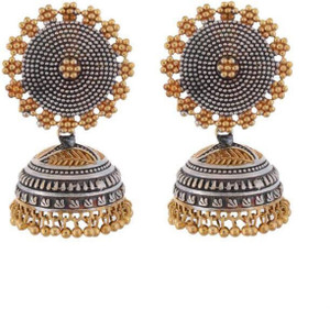 Bellezia German Silver Jhumki Earring