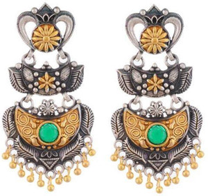 bellezia German Silver Dangle Earring