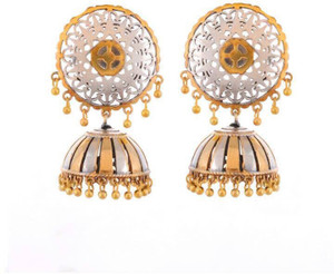 Bellezia German Silver Jhumki Earring
