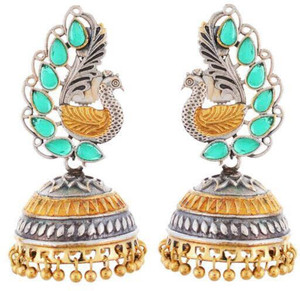 Bellezia German Silver Jhumki Earring