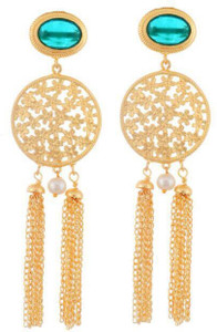 Bellezia bella German Silver Chandelier Earring