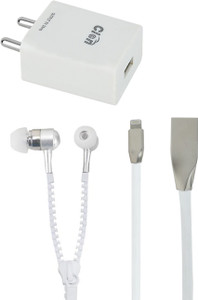 Cion Wall Charger Accessory Combo for All I Phone Series (except 4 Series i.e 4,4S)