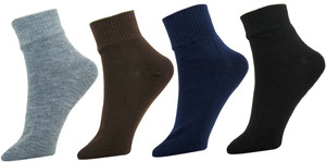 Neska Moda Men's Solid Ankle Length Socks