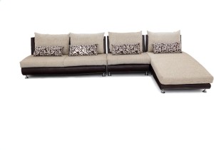 Furnicity Leatherette 3 + 1 + 1 Beige Sofa Set